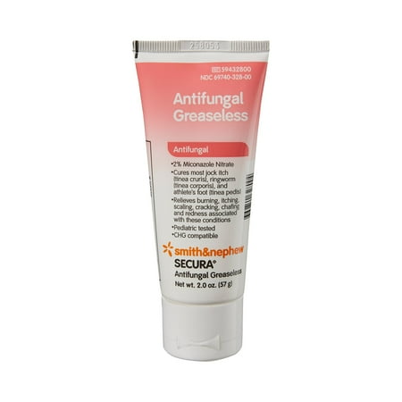 Secura 2% Miconazole Nitrate Cream Antifungal 2 oz. Tube