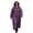 03#Purple, variant on Ladies Long Sleeve Hooded Raincoat Windproof Lightweight Full-Zip Long Rain Jacket for Hiking Travel 3XL