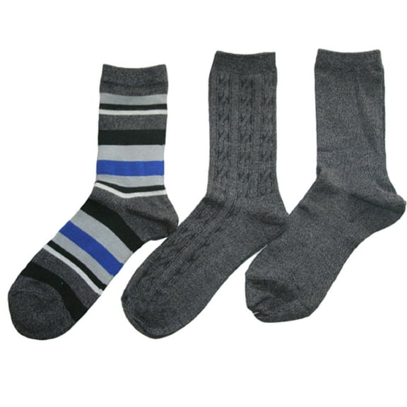 New York Luxury Women's Crew Socks, 3 Pairs (9-11)