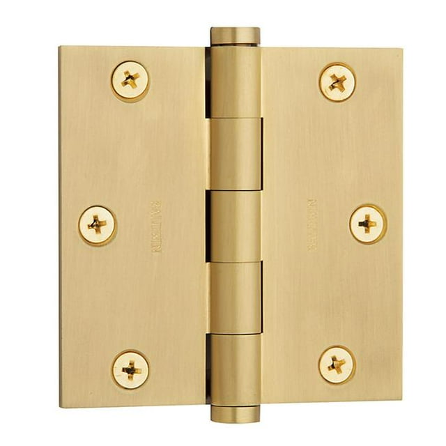 Baldwin 1035040I Charnière d'Angle Carré&44; Laiton Satiné