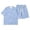 Light Blue, variant on REDARER Boys Waffle Knit 2-Piece Outfit, Short Sleeve Tee & Shorts Everyday Playwear,6-7 Years