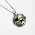 thumbnail image 4 of Toucan Women's Glass Circular Pendant Necklaces, 4 of 5