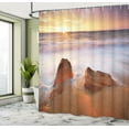 thumbnail image 5 of Ambesonne Exotic Shower Curtain, Hawaiian Sea Sky Nature, 69"Wx75"L, Cream White, 5 of 5