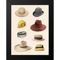 thumbnail image 2 of Popp, Grace 19x24 Black Modern Framed Museum Art Print Titled - Vintage Hats II, 2 of 5