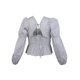thumbnail image 2 of 984-30 Blusa azul/blanco Cklass 984-30, 2 of 2