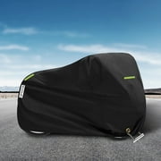OPTUTUS 210D Oxford Motorcycle Cover All Season,Universal Weather Durable Quality Waterproof Sun Outdoor Protection Scooter Shelter Tear Proof Night Reflective-79 x 35 x 39 inch