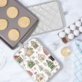 thumbnail image 5 of Yayeee Pot Holders Kitchen Heat Resistant with Pocket 7"x9.8" Cotton Oven Cooking Hot Pads, Brown Christmas House, 5 of 7