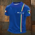 thumbnail image 2 of Big and Tall Shirts for Men Casual T Shirts Italian Flag Print Breathable Comfortable Short Sleeve Tee For Daily Wear Sports And Outdoors Big Tall Ling Sleeve Shirt V Neck T Men Dark Tee Shirt 3XL, 2 of 3