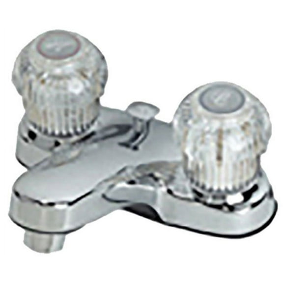 B&K 222303H Lavatory Faucet 2-Acrylic Handle with PU Chrome