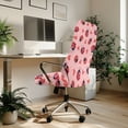 thumbnail image 3 of SCRAWLGOD Ladybug Love Pink Valentine's Day Chair Covers for Office Desk Chairs Stretchy Non-Slip Boss Chair Covers Comfortable Universal Rotating Chair Cover, S, 3 of 7