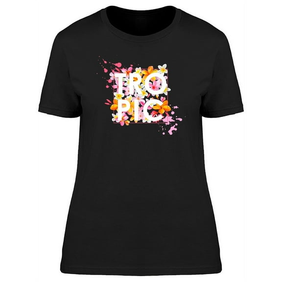 Tropic Flowers Tee Women's -Image by Shutterstock