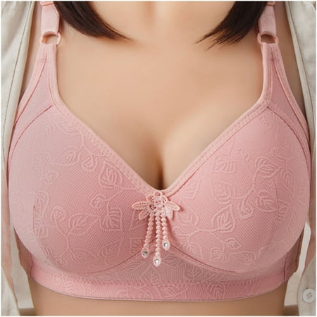 

Bras for Women Clearance Women Solid Sexy Push Up Receive Side Bra Fixed Double Shoulder Straps Back Three Rows Of Buckles Non-magnetic and No Steel Ring Underwear