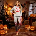 thumbnail image 5 of HTHLVMD Halloween Sleep Set, Long Sleeve Loungewear, Print Pjs, Halloween Blood Drip Jack-O-Lantern Face Family Matching Pajamas Set, Long Sleeve Crew Neck 2 Piece Loungewear, XXXL, 5 of 5