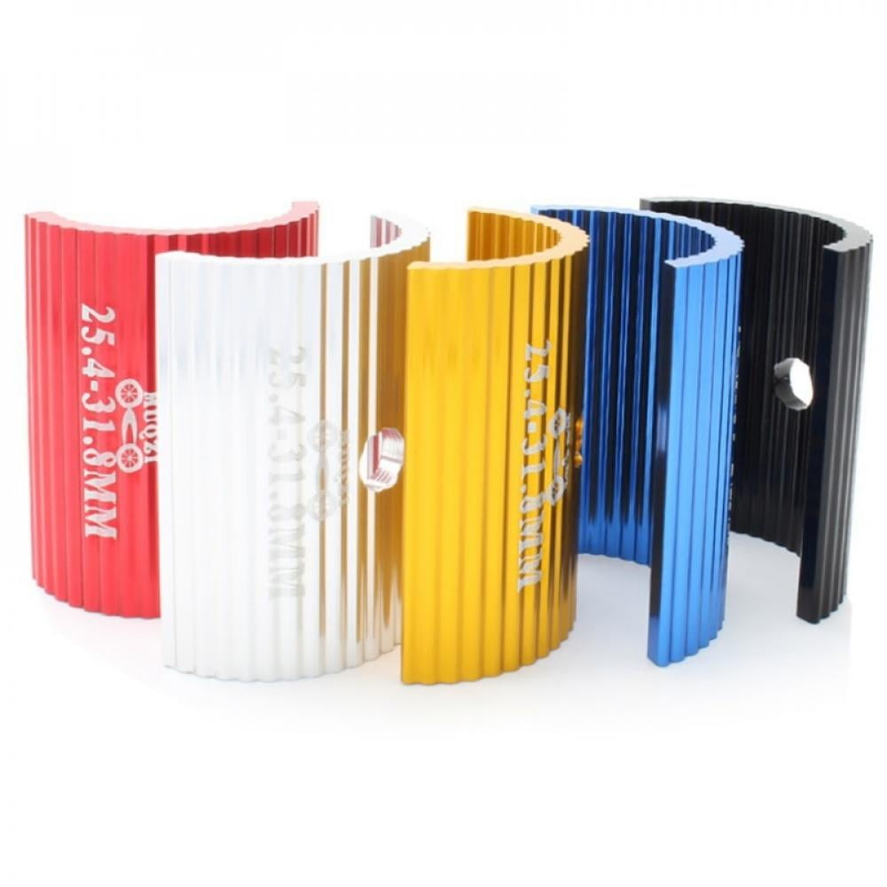 Clearance! 2pcs/set Bicycle Handlebar Conversion Sheet Shims Reducer Shells Spacer 25.4-31.8mm/31.8-35mm Bike Handlebar Shim Adapter Black 25.4 to 31.8mm