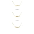 thumbnail image 1 of Qarigey Collar clásico de la amistad con letras inglesas Colgante Ins Capricornio dorado Type1 NO1, 1 of 6