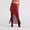 Red, variant on Gifts Suede Fringe Midi Skirt Asymmetric Fringe Skirt High Waisted Split Bodycon Midi Suede Look Tassel Slit Slim Fit Trendy Night Out Midi Skirt