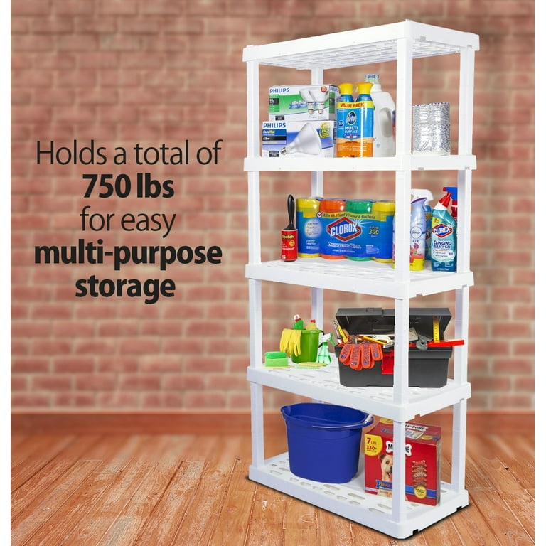 Oskar Large 5-Tier Interlocking Shelving Unit