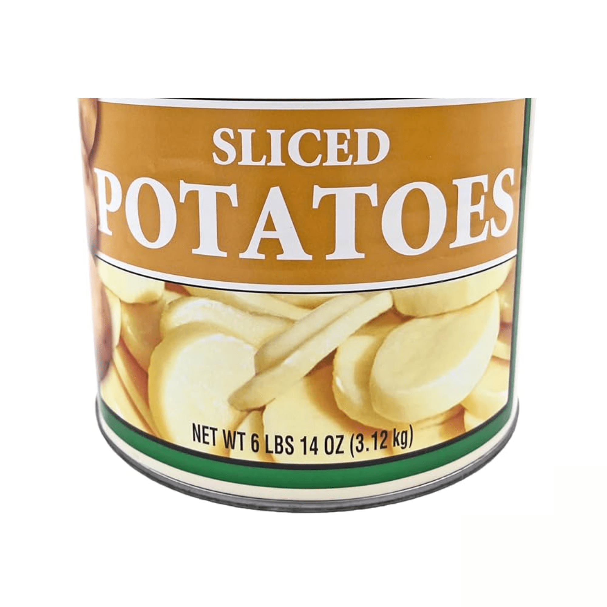 Chef’s Quality Premium Sliced Potatoes, Uniform Cut & Ready-to-Use, Bulk Foodservice #10 Can, 110 oz