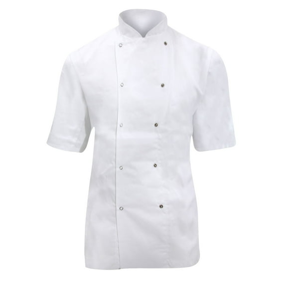 Dennys Ladies/Womens Short Sleeve Chefs Jacket / Chefswear