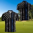 thumbnail image 4 of HUIACONG American Flag Golf Shirt Funny 4th Of July Shirts for Couples Sleeveless Golf Tops for Women Active Tops Mens Shirs Short Sleeve Lightweight Moisture Wicking Breathable Outdoor Wear Man S, 4 of 6