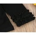 thumbnail image 5 of Baby Girl Long Sleeve T-shirt Crew Neck Cotton Ruffle Tops, 5 of 5