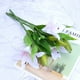 thumbnail image 4 of 5 flores artificiales de lirio de PVC para decoración del hogar, bodas y fotos (blanco y rosa), 4 of 5