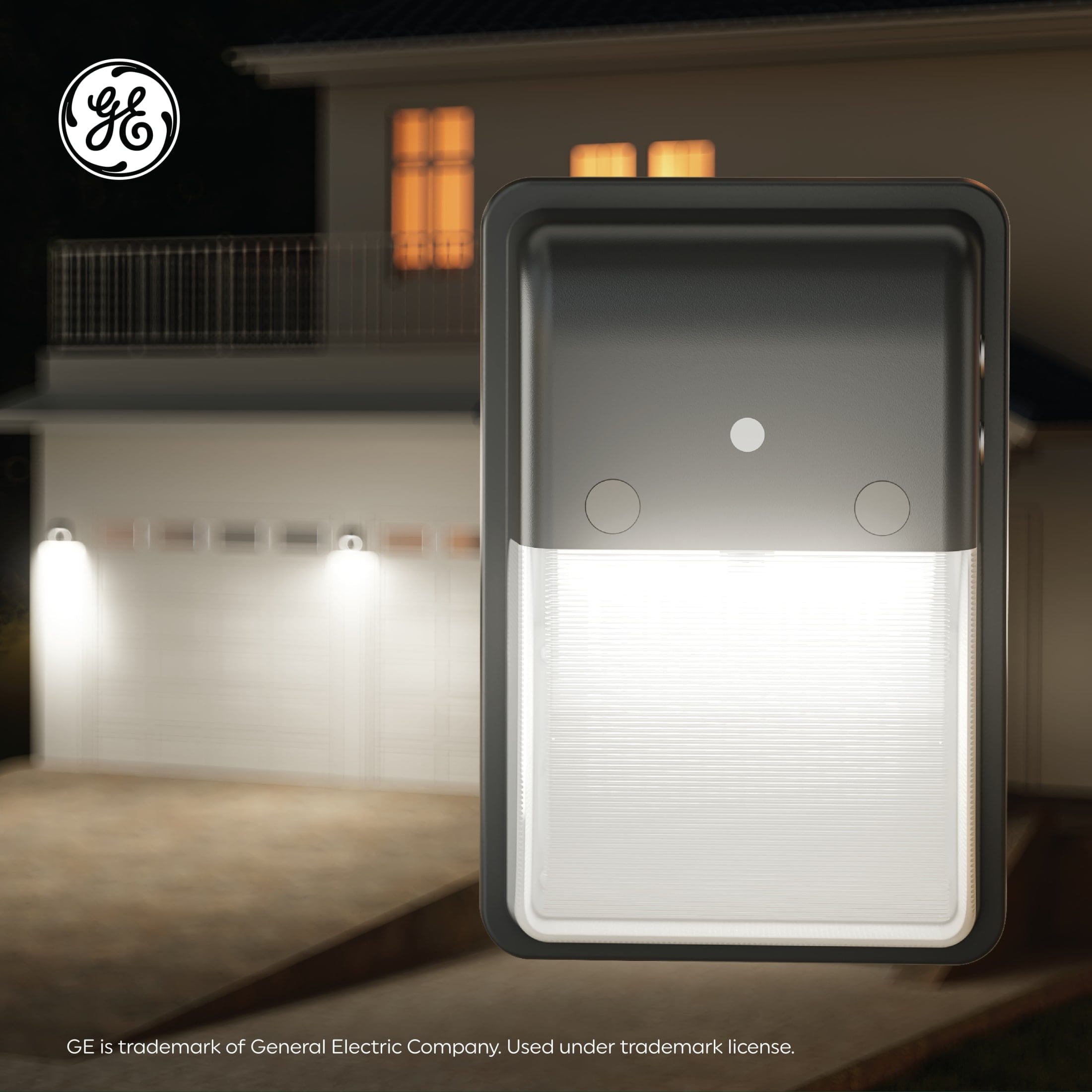 GE Outdoor Security LED Wall Light with Dusk to Dawn Sensor, Hardwired, 3500 Lumens