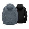 thumbnail image 3 of Little Donkey Andy Men's Lightweight Reversible Polar Fleece Jacket Full Zip Hoodie with Pockets Thermal Outdoor Coat, Stormy Weather Heather XXL, 3 of 7