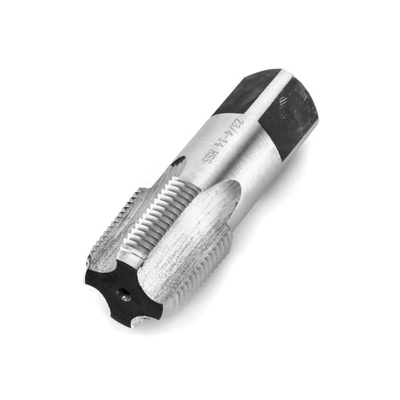 QWORK 3/4"-14 NPT Pipe Tap, Carbon Steel, for Clean and Re-Thread Damaged or Jam Pipe Threads