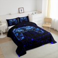 thumbnail image 4 of Erosebridal Gaming Gamepad Bedding Sets Queen with Comforter, Mystic Geometric Duvet Insert, Abstract Stripe Decor, Reversible, 4 of 8