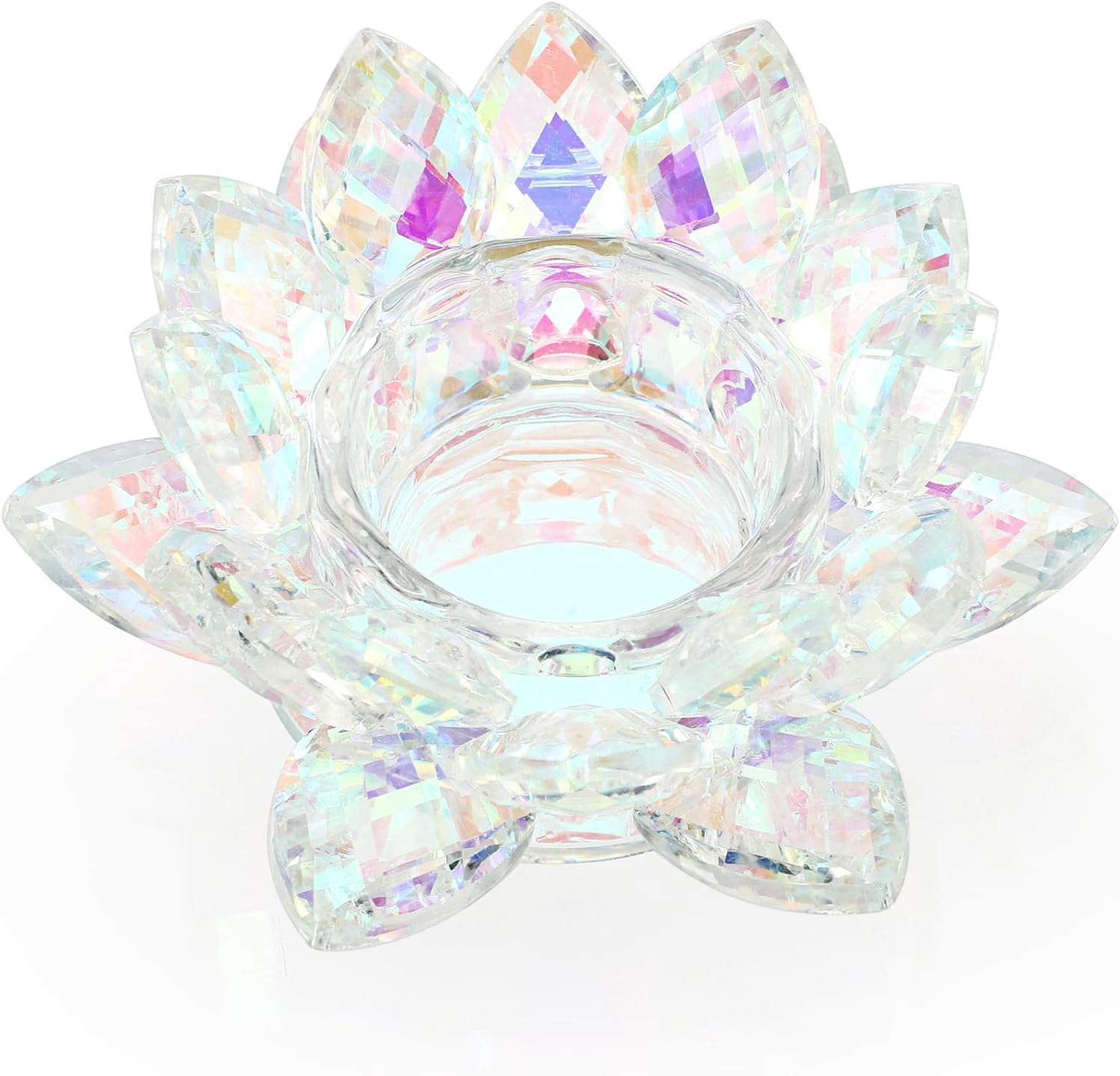 Bougeoirs en cristal pour bougies chauffe-plat, décoration de