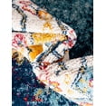 thumbnail image 4 of Unique Loom Parker Collection Area Rug - Kokulu (7' 10" Square Multi/Blue), 4 of 7