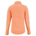 thumbnail image 3 of Women's-Cutter & Buck  Heather Orange New York City FC Peshastin Eco Fleece Recycled Half-Zip Pullover Top, 3 of 3