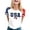 White, variant on MAIHAN 250th Anniversary Usa Patriotic Shirt 4th Of July Tee Tops Plus Size American Flag Shirts Womens Summer Tops Patriotic Freedom Semiquincentennial Shirt for 250th Year