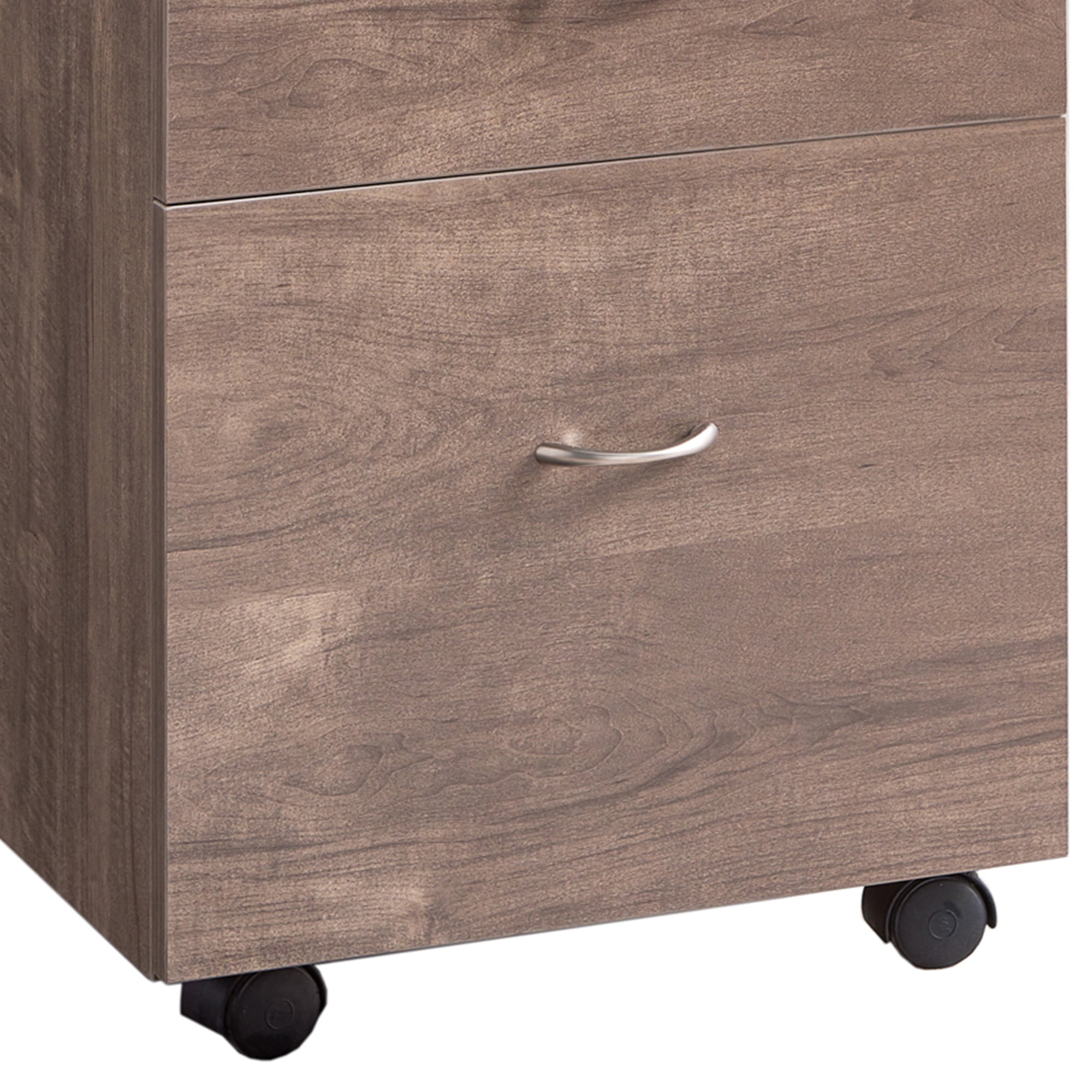 Benjara Bm208932 Wooden File Cabinet With Casters 3 Drawers Hazelnut Brown 27 X 19 X 15 In Walmart Com Walmart Com