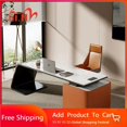 thumbnail image 2 of Drafting Modern Desk Table Drawer Meeting Organizer Reception Study Table Writing Escritorios De Ordenador Modern Furniture My Lux Decor Round, 2 of 15