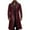 Red, variant on Mens Leather Trench Coat Full Length Retro Steampunk Long Overcoat Vintage Open Front Cardigan Jacket Black XXL