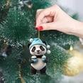 thumbnail image 4 of Christmas Tree Ornaments Festive Hanging Decorations Acrylic Xmas Tree Hanging Ornaments for Holiday Decorations, 4 of 5