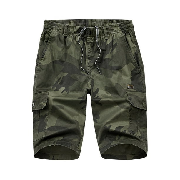 Mens Camo Athletic Shorts