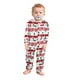 thumbnail image 2 of Nvse|Christmas Print Family Matching Hooded Long Sleeved Zippered Jumpsuit Set Unisex Onesie Novelty Printed One-piece Pajamas Women Men Hooded Jumpsuits Adult Nightwear Romper Holiday Pjs-red&green, 2 of 4