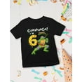 thumbnail image 4 of 6th Birthday Shirt TMNT Mutant Ninja Pizza for Boys Youth Kids T-Shirt Small Black, 4 of 4