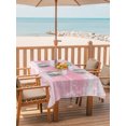 thumbnail image 2 of Outdoor Tablecloths with Umbrella Hole & Zipper, Vintage Blush Pink Tablecloth Rectangle 60x84 Inch, Farmhouse Florals Leaf Coastal Home Waterproof Table Cloth, Patio/Pool/Picnic Table Covers, 2 of 8