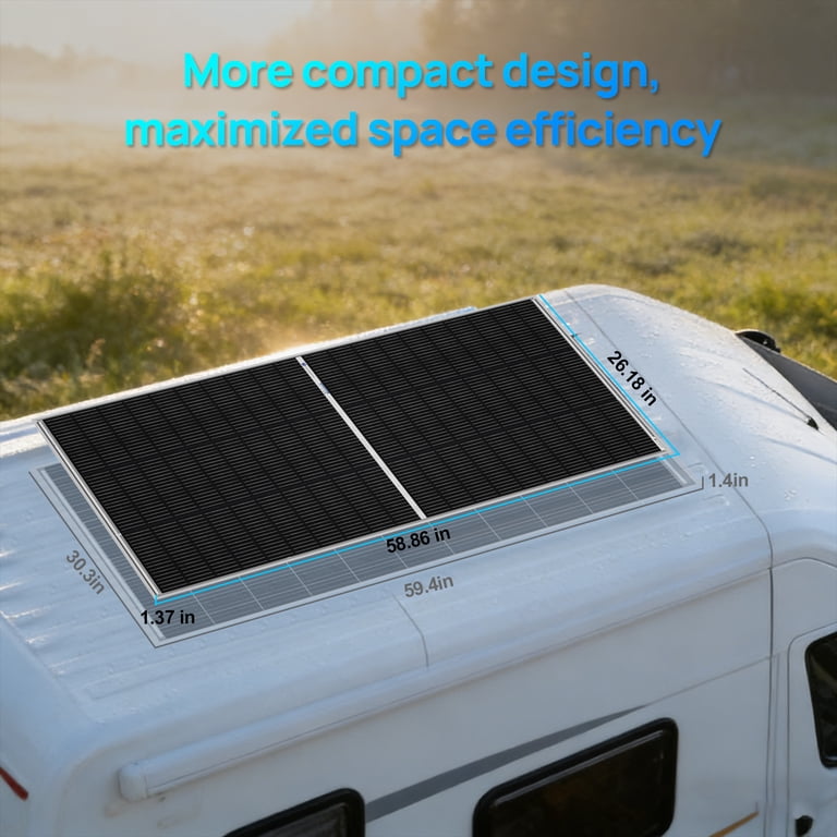 Eco-Worthy 195W 12V Monocrystalline Solar Panel Module with System