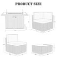 thumbnail image 7 of 10 Piece Patio Furniture Set with 44" Propane Gas Fire Pit Table, Outdoor Sectional Conversation Set Wicker Rattan Sofa Set with Coffee Table, 7 of 7