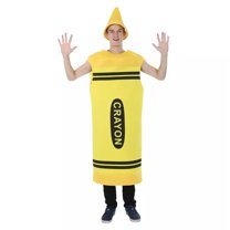 Orion Costumes Yellow Crayon Adult Costume | One Size Male