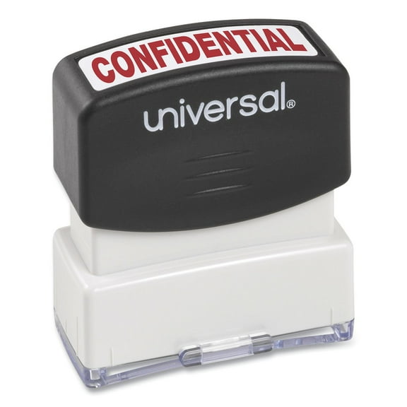 Universal Message Stamp, Confidential, Pre-inked One-color, Red