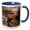 Blue/White, variant on 3drose, Dwarf Caiman Lizard, Reptile - Na02 Cad0039 - Claudia Adams, 15oz Mug
