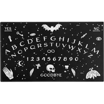 Halloween Door Mat,Goth Occult Spooky Creepy Witch Skull Bats Outdoor Mats for Front Door,Halloween Indoor Entrance Non-Slip Doormat Entryway Welcome Rubber Mats for Porch Decor 30" x 17"