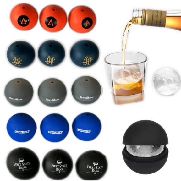 6 Pcs Ice Ball Molds 2.4 Inch Ice Ball for Whiskey Cocktails Silicone Sphere Ice Molds with Lids Round Cube Maker for Chilling Beverages Drinks and Bourbon