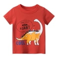 thumbnail image 4 of Camiseta TABNIX con diseño de dinosaurio, manga corta, 2 a 7 años, algodón, 4 unidades, 4 of 6
